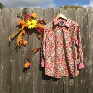Chaps Paisley Blouse